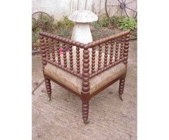 Morris & Co. Attributed, a Well-Crafted bobbin turned corner chair - Thumbnail 3