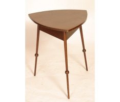 Liberty & Co. Attributed, a mahogany triform occasional table In the style of E. W. Godwin - Thumbnail 1