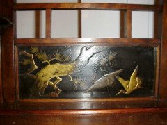 E. W. Godwin. A rare Anglo-Japanese walnut and lacquer side cabinet - Thumbnail 9