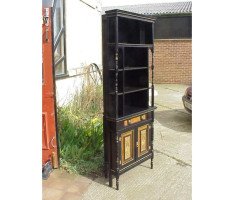 Daniel Cottier Attributed, an impressive Aesthetic Movement ebonised cabinet for semi-fixing - Thumbnail 3