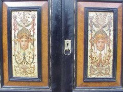 Daniel Cottier Attributed, an impressive Aesthetic Movement ebonised cabinet for semi-fixing - Thumbnail 11