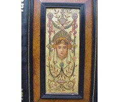 Daniel Cottier Attributed, an impressive Aesthetic Movement ebonised cabinet for semi-fixing - Thumbnail 12