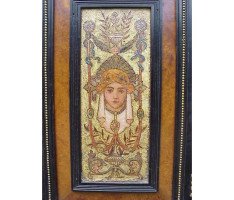 Daniel Cottier Attributed, an impressive Aesthetic Movement ebonised cabinet for semi-fixing - Thumbnail 16