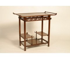 Heal's of London. An Anglo-Japanese walnut 'Pagoda' side table - Thumbnail 1
