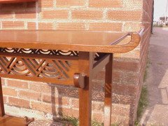 Heal's of London. An Anglo-Japanese walnut 'Pagoda' side table - Thumbnail 5