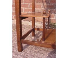 Heal's of London. An Anglo-Japanese walnut 'Pagoda' side table - Thumbnail 7