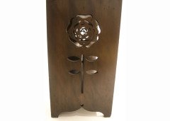 C. R. Mackintosh. A cypress wood and brass writing cabinet merly green stained - Thumbnail 8