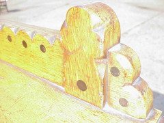 Charles Bevan. A well designed architectual Oak Gothic Revival side table - Thumbnail 3