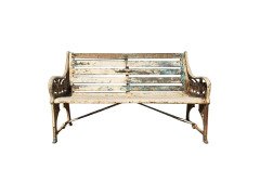 Dr. Christopher Dresser. Two Coalbrookdale Medieval Cast Iron Garden Seats - Thumbnail 1