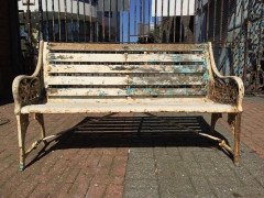 Dr. Christopher Dresser. Two Coalbrookdale Medieval Cast Iron Garden Seats - Thumbnail 2