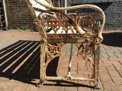 Dr. Christopher Dresser. Two Coalbrookdale Medieval Cast Iron Garden Seats - Thumbnail 4