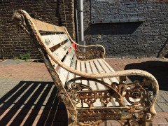 Dr. Christopher Dresser. Two Coalbrookdale Medieval Cast Iron Garden Seats - Thumbnail 5