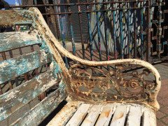 Dr. Christopher Dresser. Two Coalbrookdale Medieval Cast Iron Garden Seats - Thumbnail 10