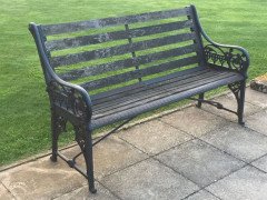 Dr. Christopher Dresser. Two Coalbrookdale Medieval Cast Iron Garden Seats - Thumbnail 13