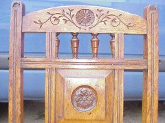 Bruce Talbert for Gillows. An Oak Gothic Revival metamorphic library chair - Thumbnail 4