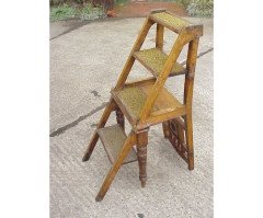 Bruce Talbert for Gillows. An Oak Gothic Revival metamorphic library chair - Thumbnail 5