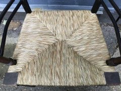 William Morris. A pair of Sussex rush seat Armchair - Thumbnail 8