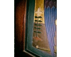 Morris & Co. (possibly). An outstanding pure Arts & Crafts three fold walnut screen - Thumbnail 4