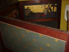 Morris & Co. (possibly). An outstanding pure Arts & Crafts three fold walnut screen - Thumbnail 17