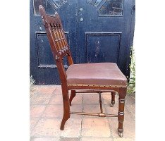 Bruce Talbert for Gillows. Rare Gothic Revival chair - Thumbnail 3