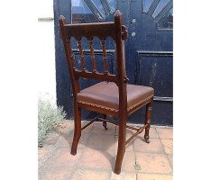 Bruce Talbert for Gillows. Rare Gothic Revival chair - Thumbnail 5