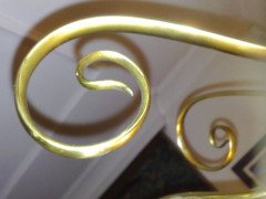 W. A. S. Benson. A pair of Arts & Crafts copper and brass wall lights - Thumbnail 6