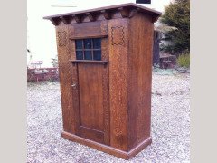 M. H. Baillie Scott Attributed, an Arts & Crafts single wardrobe - Thumbnail 3