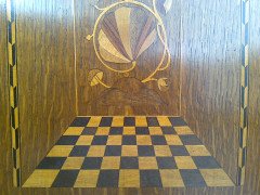 An unusual Arts & Crafts little Oak settle - Thumbnail 7