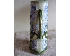Art Nouveau Continental Twin-Handled Vase c.1900 - Thumbnail 2