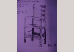 M. H. Baillie Scott for J P White of Bedford. A set of four Oak ladderback Armchairs - Thumbnail 5
