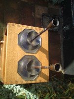 Ernest Gimson for Alfred Bucknell. Rare and important pair of hand formed steel candlesticks - Thumbnail 2
