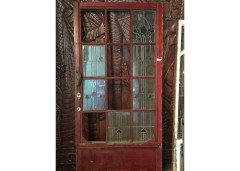 A period Arts & Crafts stained glass door - Thumbnail 1