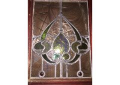 A period Arts & Crafts stained glass door - Thumbnail 4