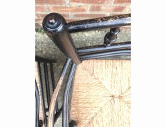William Morris. A pair of Sussex rush seat Armchair - Thumbnail 8