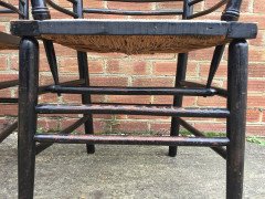 William Morris. A pair of Sussex rush seat Armchair - Thumbnail 10