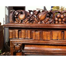 An important Gothic Revival Oak bracket clock from Middlesex Guildhall - Thumbnail 12
