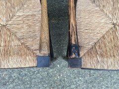 William Morris. A pair of Sussex rush seat Armchair - Thumbnail 13