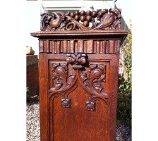 An important Gothic Revival Oak bracket clock from Middlesex Guildhall - Thumbnail 19