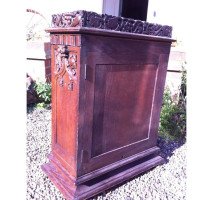 An important Gothic Revival Oak bracket clock from Middlesex Guildhall - Thumbnail 22