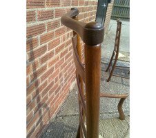 C. R. Ashbee for Guild of Handicraft. A beech ladderback Armchair with a re-rushed seat - Thumbnail 24