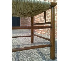 C. R. Ashbee for Guild of Handicraft. A beech ladderback Armchair with a re-rushed seat - Thumbnail 28
