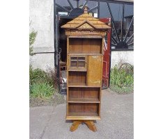 Richard Norman Shaw for W J Mackay Co. Rare Gothic Revival revolving bookcase designed for The Tabard Inn - Thumbnail 3