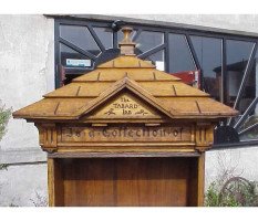 Richard Norman Shaw for W J Mackay Co. Rare Gothic Revival revolving bookcase designed for The Tabard Inn - Thumbnail 5