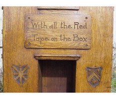 Richard Norman Shaw for W J Mackay Co. Rare Gothic Revival revolving bookcase designed for The Tabard Inn - Thumbnail 8