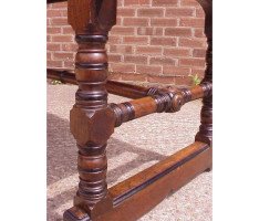 W. R. Lethaby for Marsh Jones and Cribb. A good two drawer Gothic Revival/Aesthetic library table - Thumbnail 8