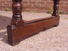 W. R. Lethaby for Marsh Jones and Cribb. A good two drawer Gothic Revival/Aesthetic library table - Thumbnail 9