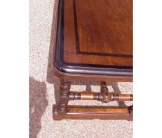 W. R. Lethaby for Marsh Jones and Cribb. A good two drawer Gothic Revival/Aesthetic library table - Thumbnail 10
