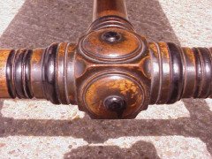 W. R. Lethaby for Marsh Jones and Cribb. A good two drawer Gothic Revival/Aesthetic library table - Thumbnail 11