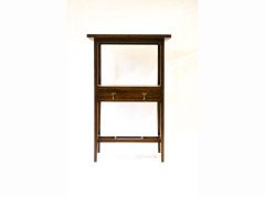 E W Godwin for William Watt. An early mahogany and inlaid single drawer chess table - Thumbnail 2