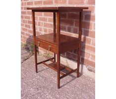 E W Godwin for William Watt. An early mahogany and inlaid single drawer chess table - Thumbnail 9